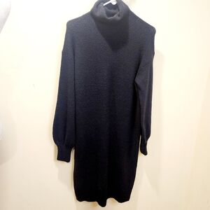 J. Crew Women's Black Turtleneck Sweater Dress size S